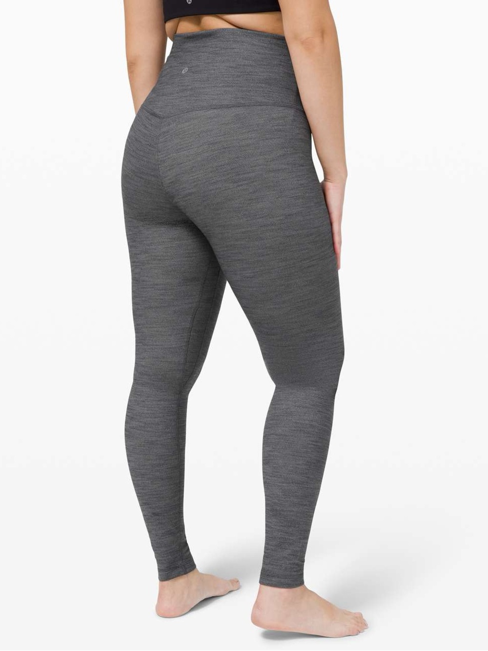 VGUC Mini Heathered Herringbone Heathered Black White / Black Lulu Leggins